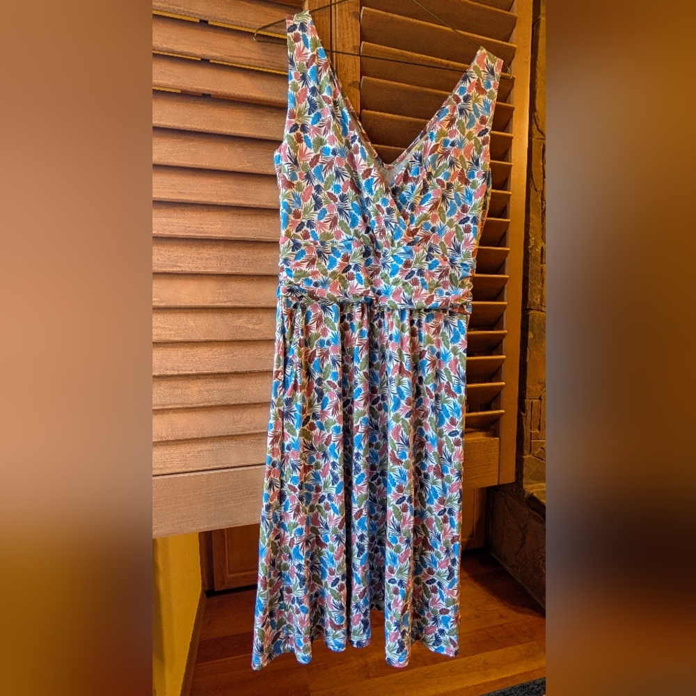 Boden Sleeveless Multicolor Patterned Dress, 8R